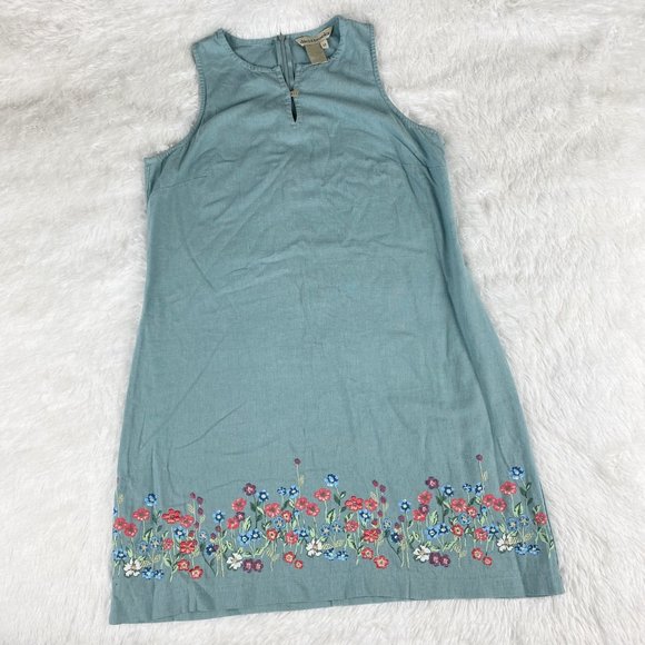 Vintage Dresses & Skirts - VINTAGE David Brooks Linen Blend Sheath Dress 12